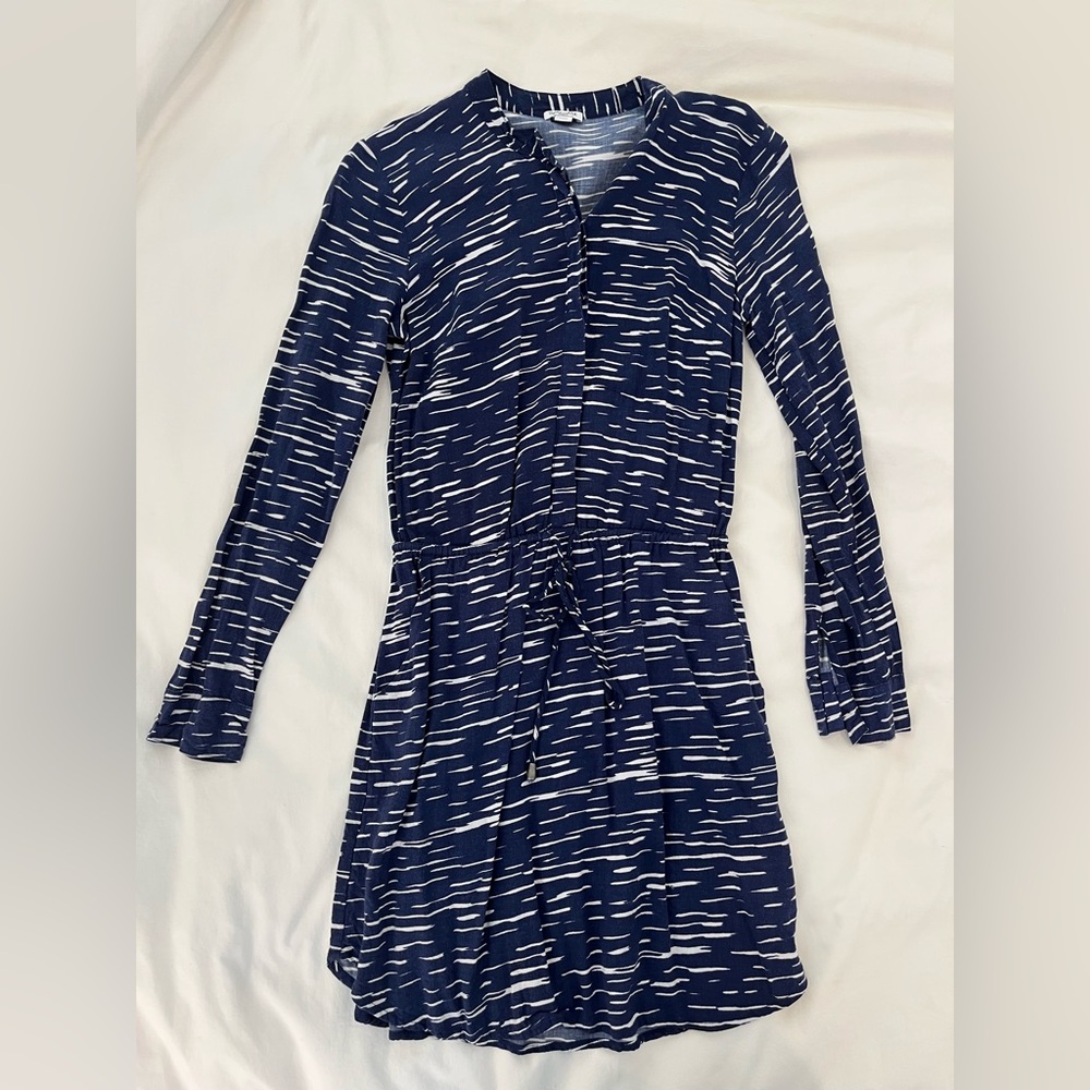 Navy and white striped Splendid dress